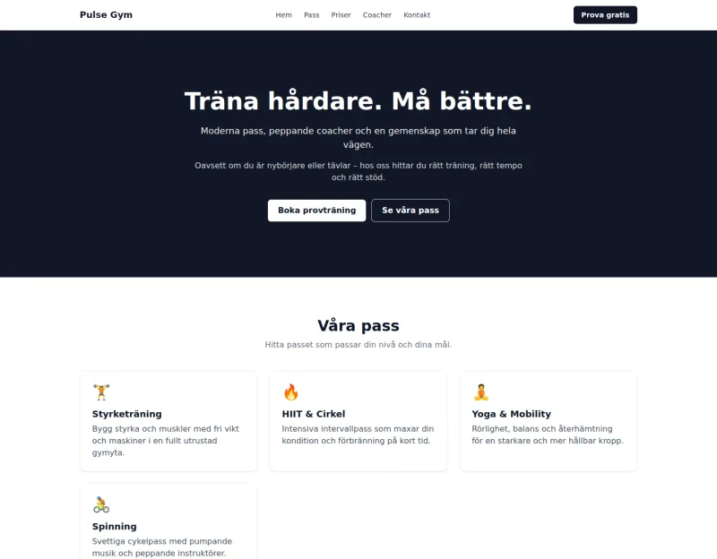 Mall: Träning